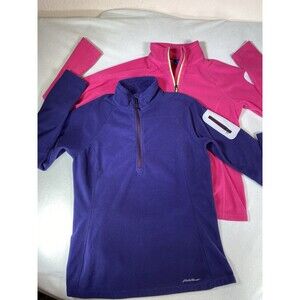 Eddie Bauer First Ascent Sweatshirt 1/4 Zip Womens L Hiking Outdoor Bundle Of 2